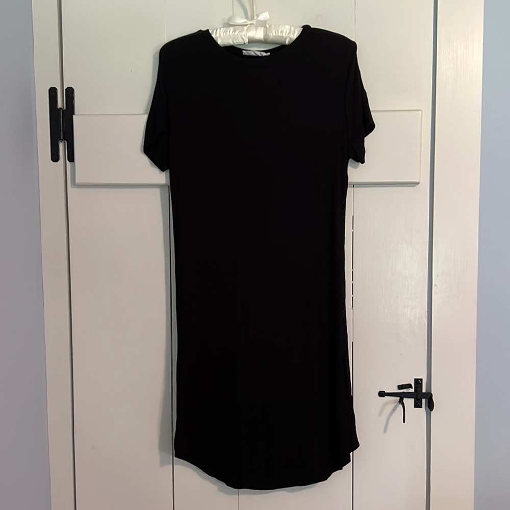 Black t-shirt dress